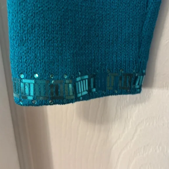 NEW💚St. John Tourmaline Long Sleeve Dress with Sequin Detail-Rare NWT - Vintage - Picture 11 of 11